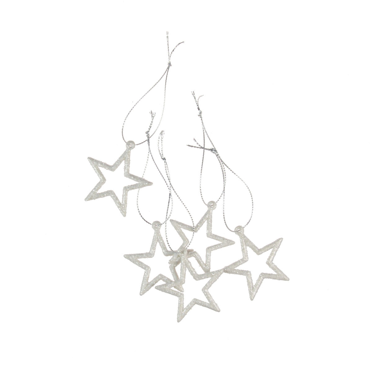 Zestaw zawieszek - ozdobne gwiazdki 12szt BN8062 Arpex